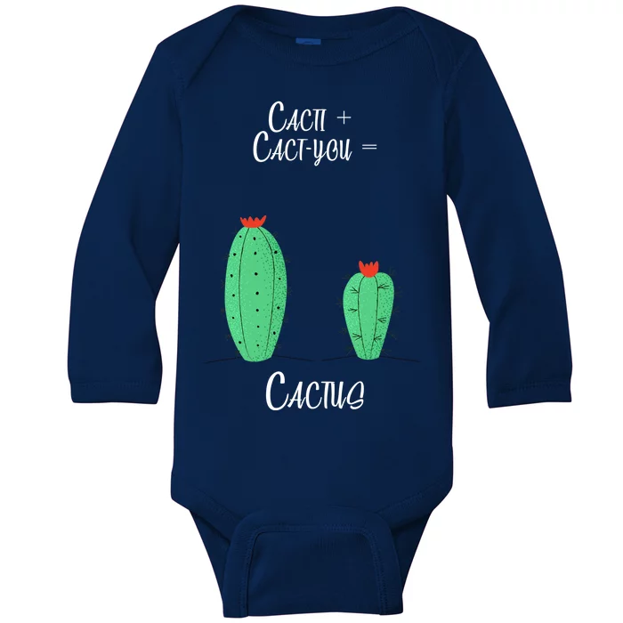 Cacti Cact-You Equals Cactus Baby Long Sleeve Bodysuit