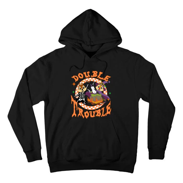 Chip And Dale Double Funny Trouble Halloween Tall Hoodie