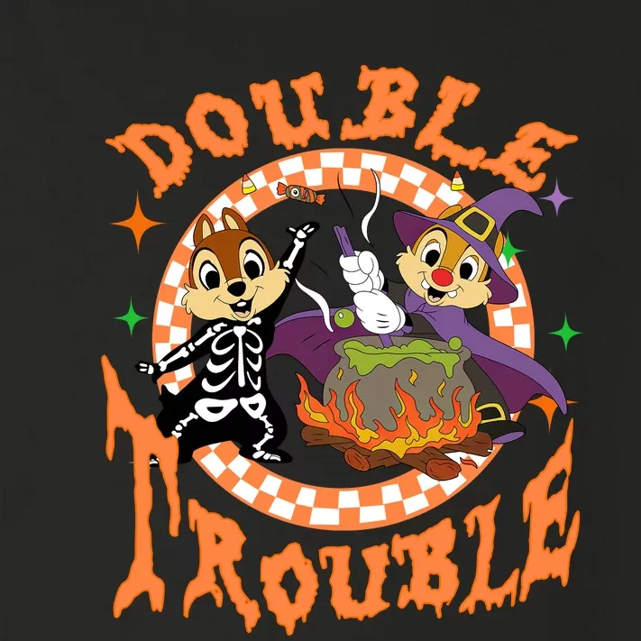 Chip And Dale Double Funny Trouble Halloween Toddler Long Sleeve Shirt