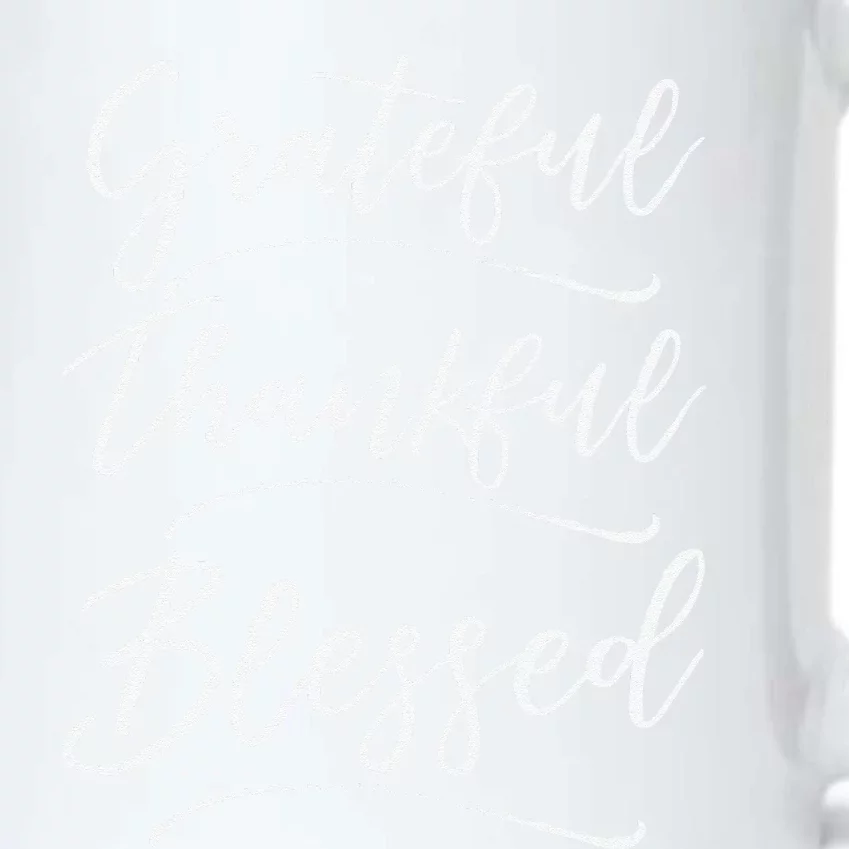 Christian Art Design Jesus Gift Grateful Thankful Blessed Black Color Changing Mug