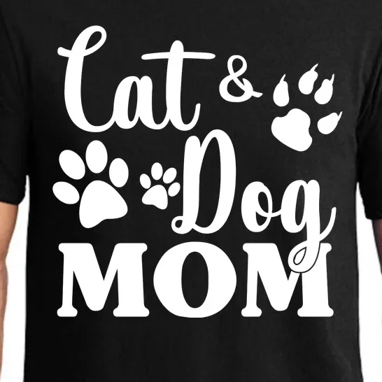 Cat And Dog Mom Animal Lover Pajama Set