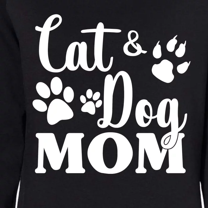 Cat And Dog Mom Animal Lover Womens California Wash Sweatshirt