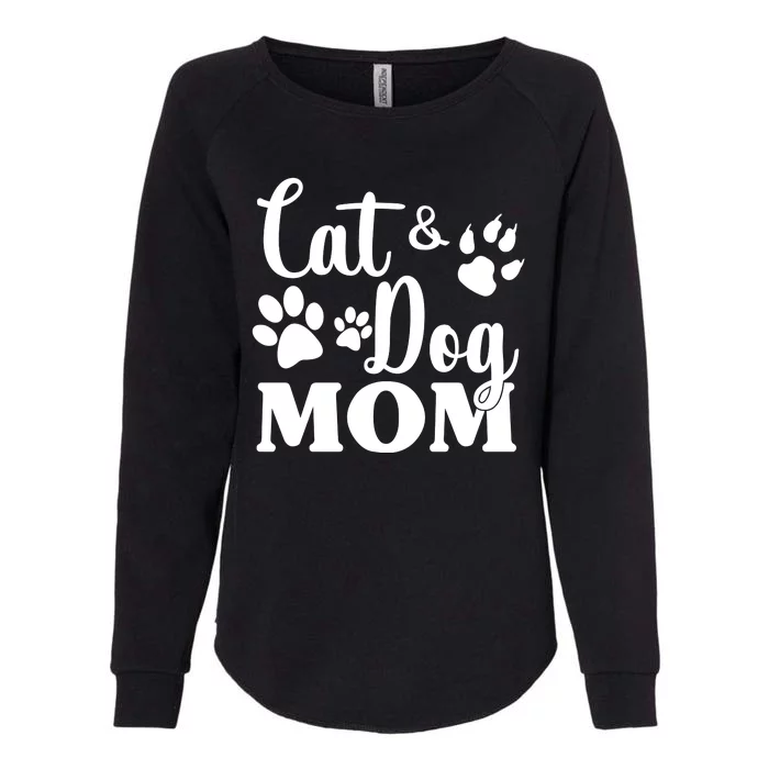 Cat And Dog Mom Animal Lover Womens California Wash Sweatshirt