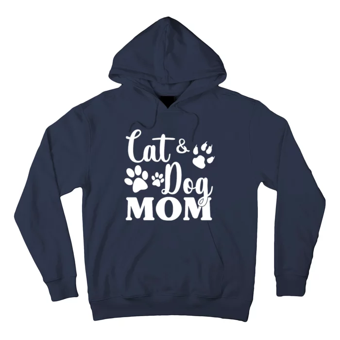 Cat And Dog Mom Animal Lover Hoodie