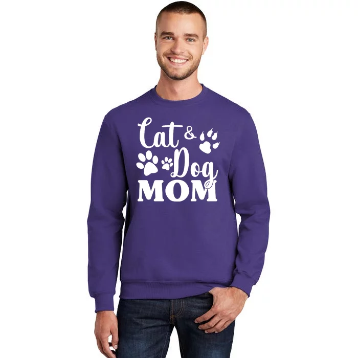 Cat And Dog Mom Animal Lover Sweatshirt