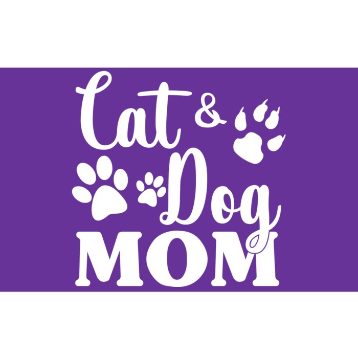 Cat And Dog Mom Animal Lover Bumper Sticker