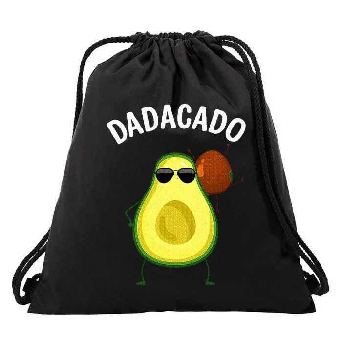 Cute Avocado Design For Dad  Fruit Avocado Pear Lovers Drawstring Bag