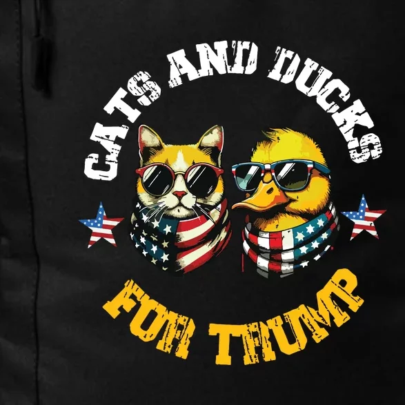 Cats And Ducks For Trump President 2024 Trump Vance 2024 Daily Commute Backpack