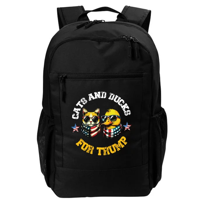 Cats And Ducks For Trump President 2024 Trump Vance 2024 Daily Commute Backpack