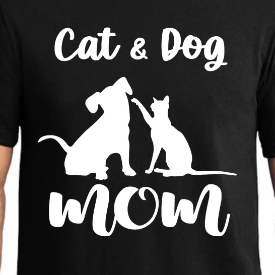 Cat And Dog Mom Shirt Pets Animals Lover Puppy For Women Pajama Set