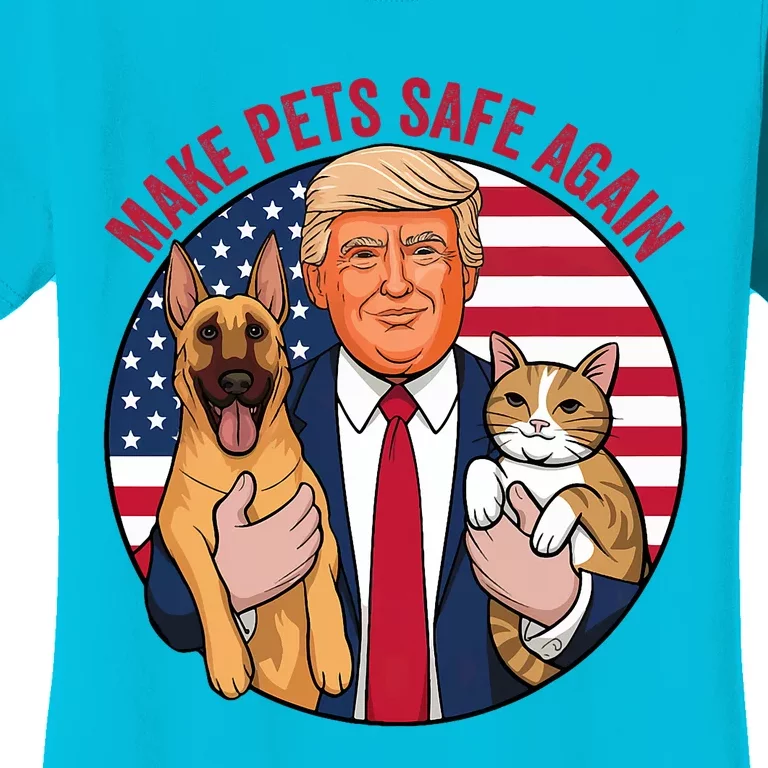 Cats And Dogs 2024 Goose Ohio Debate Make Pets Safe Again Women's T-Shirt