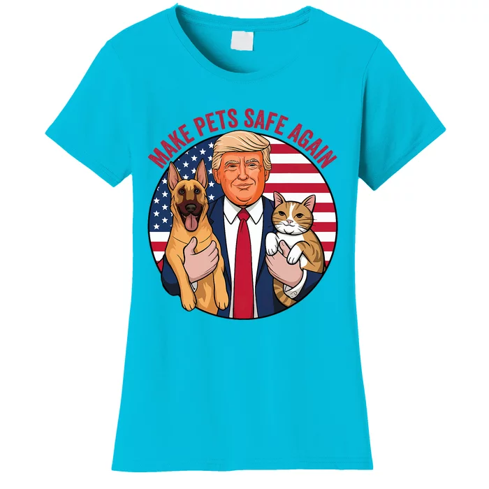 Cats And Dogs 2024 Goose Ohio Debate Make Pets Safe Again Women's T-Shirt