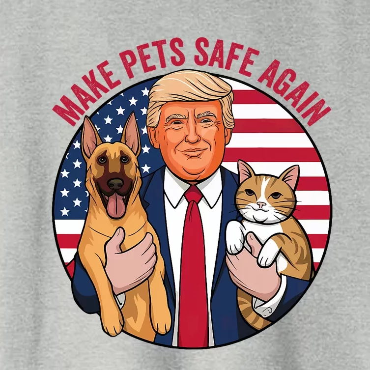 Cats And Dogs 2024 Goose Ohio Debate Make Pets Safe Again Women's Crop Top Tee