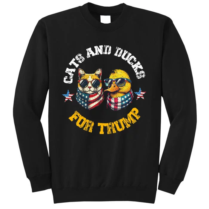 Cats And Ducks For Trump President 2024 Sweatshirt