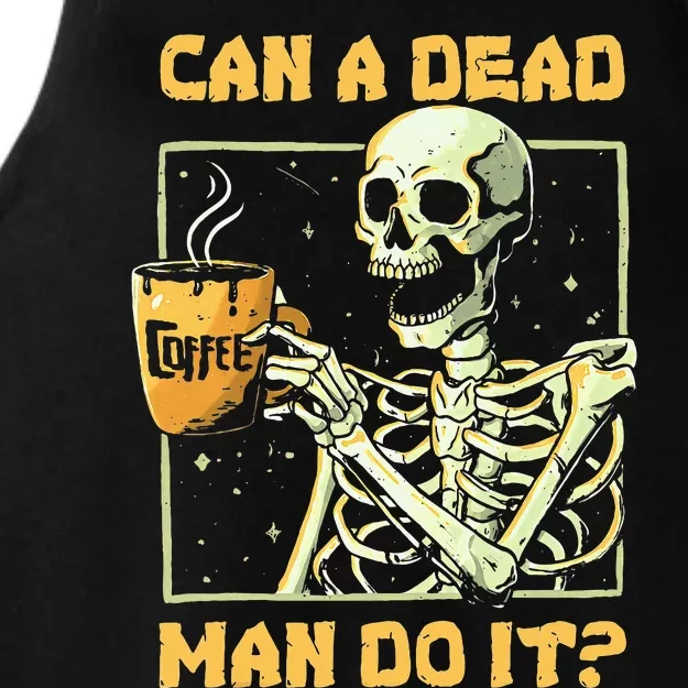 Can A Dead Man Do It Funny Halloween Aba Behavior Analysis Ladies Tri-Blend Wicking Tank