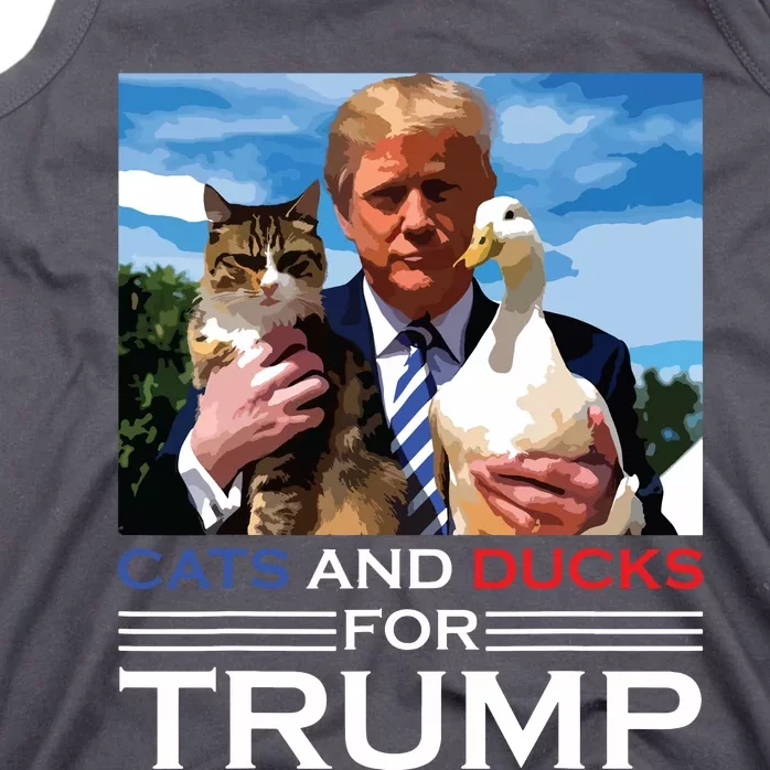 Cats And Ducks For Trump 2024 Kittens And Ducks For Trump Tank Top