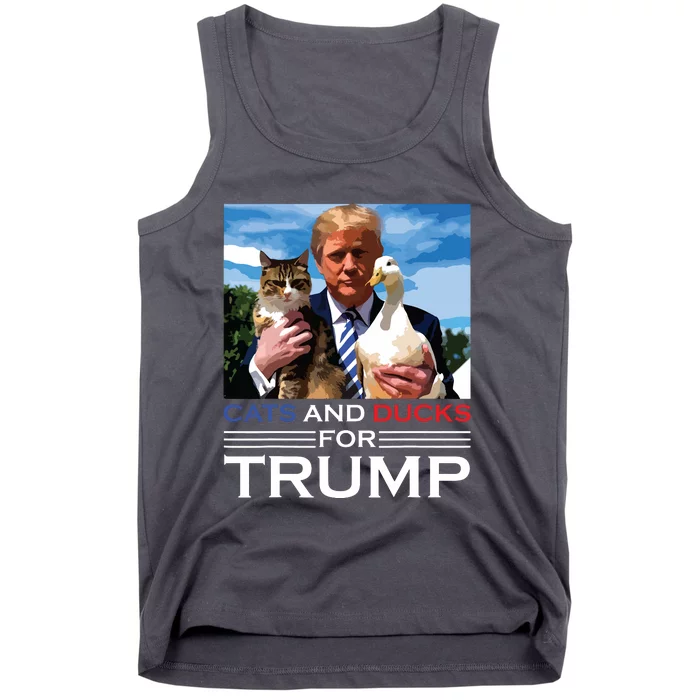 Cats And Ducks For Trump 2024 Kittens And Ducks For Trump Tank Top