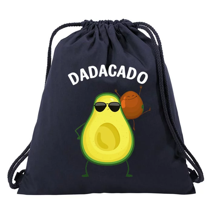 Cute Avocado Design For Dad Fruit Avocado Pear Lovers Drawstring Bag