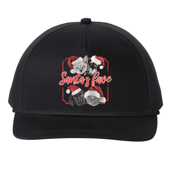 Cats And Dogs Santa's Love Snapback Five-Panel Rope Hat