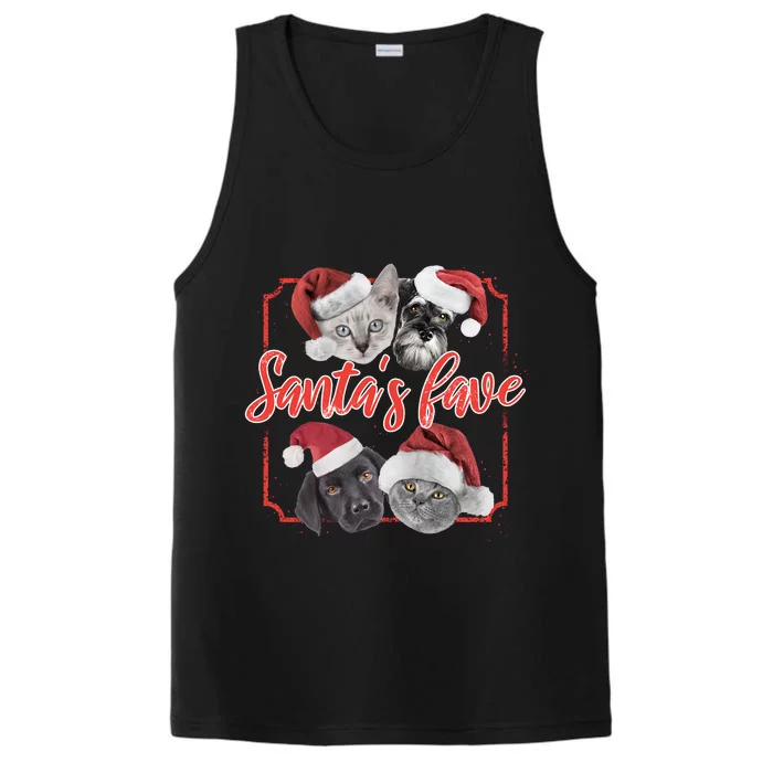 Cats And Dogs Santa's Love Performance Tank