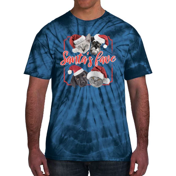 Cats And Dogs Santa's Love Tie-Dye T-Shirt