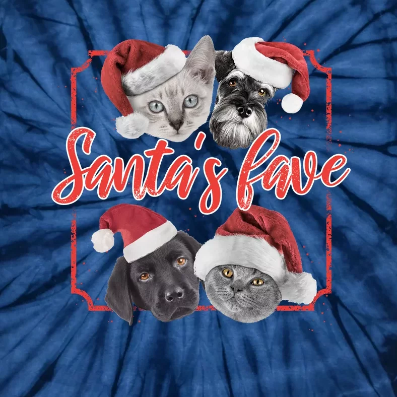 Cats And Dogs Santa's Love Tie-Dye T-Shirt