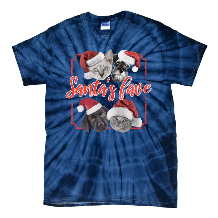 Cats And Dogs Santa's Love Tie-Dye T-Shirt