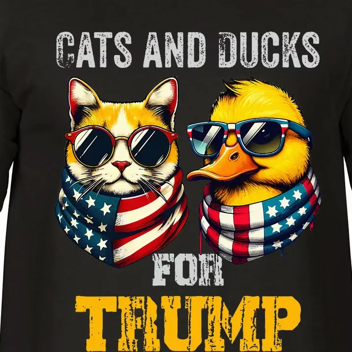 Cats And Ducks For Trump President 2024 Trump Vance 2024 Comfort Colors T-Shirt