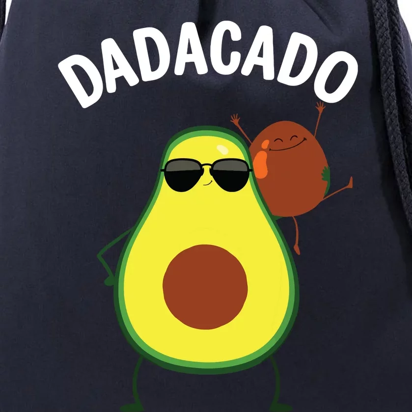 Cute Avocado Design For Dad Fruit Avocado Pear Lovers Drawstring Bag