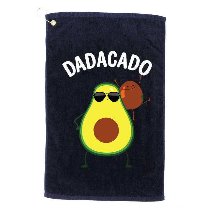 Cute Avocado Design For Dad Fruit Avocado Pear Lovers Platinum Collection Golf Towel