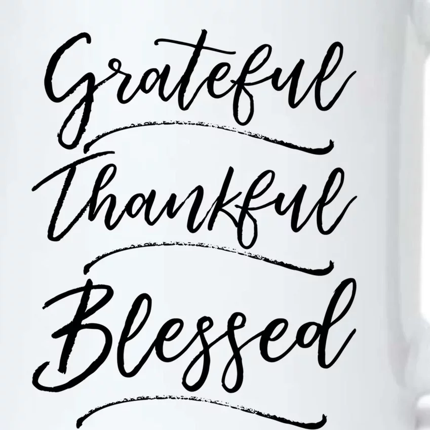 Christian Art Design Jesus Gift Grateful Thankful Blessed Cute Gift Black Color Changing Mug