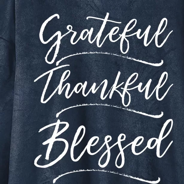 Christian Art Design Jesus Gift Grateful Thankful Blessed Cute Gift Hooded Wearable Blanket