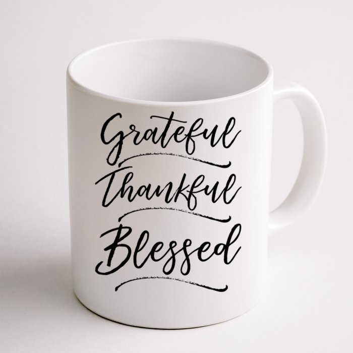 Christian Art Design Jesus Gift Grateful Thankful Blessed Cute Gift Front & Back Coffee Mug