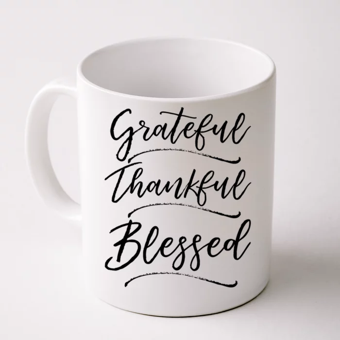 Christian Art Design Jesus Gift Grateful Thankful Blessed Cute Gift Front & Back Coffee Mug