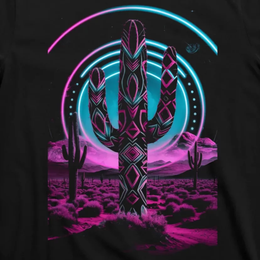 Cool Artsy Desert Cactus T-Shirt