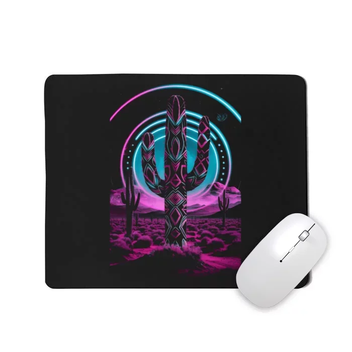 Cool Artsy Desert Cactus Mousepad