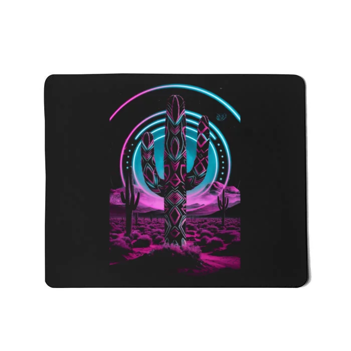 Cool Artsy Desert Cactus Mousepad