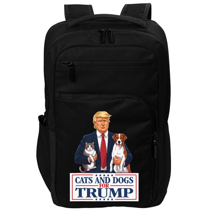 Cats And Dogs For Trump 2024 Pets For Trump Vance 2024 Impact Tech Backpack