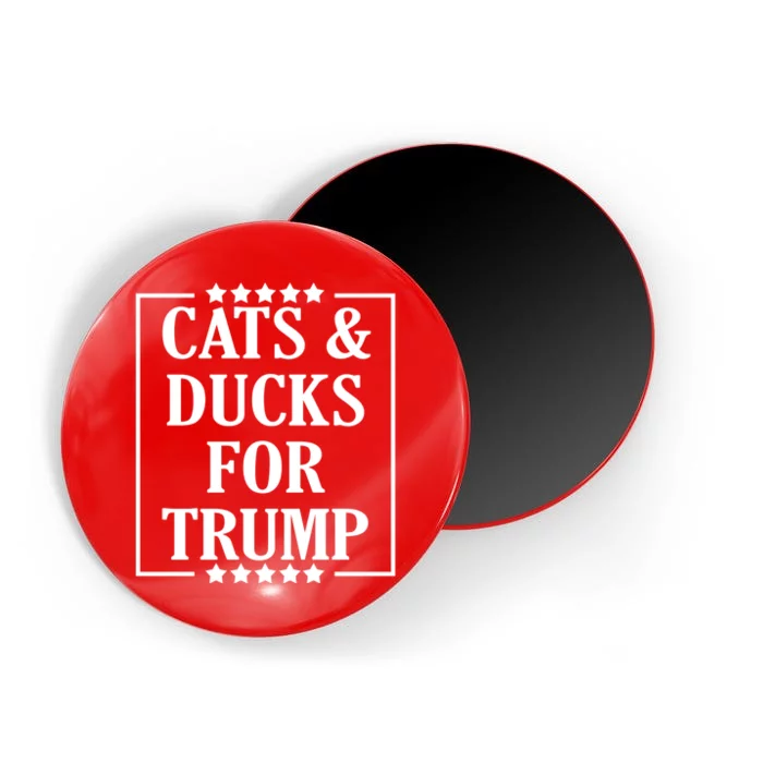 Cats And Ducks For Trump 2024 Trump Vance 2024 Magnet