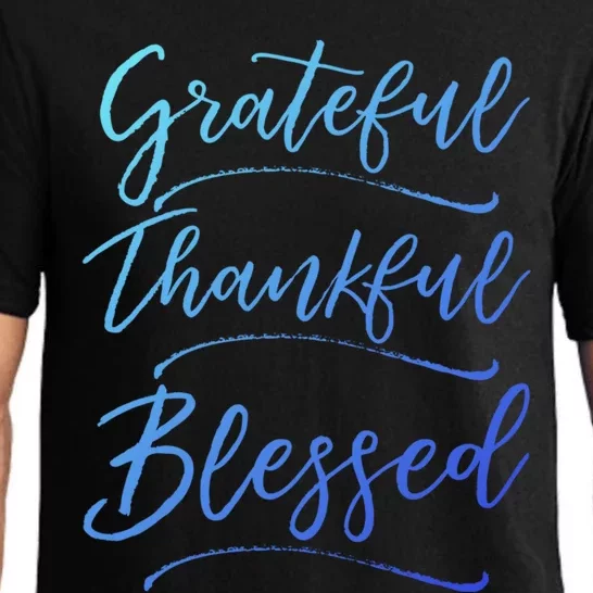 Christian Art Design Jesus Gift Grateful Thankful Blessed Gift Pajama Set