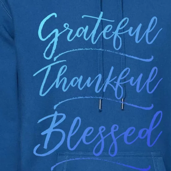 Christian Art Design Jesus Gift Grateful Thankful Blessed Gift Premium Hoodie