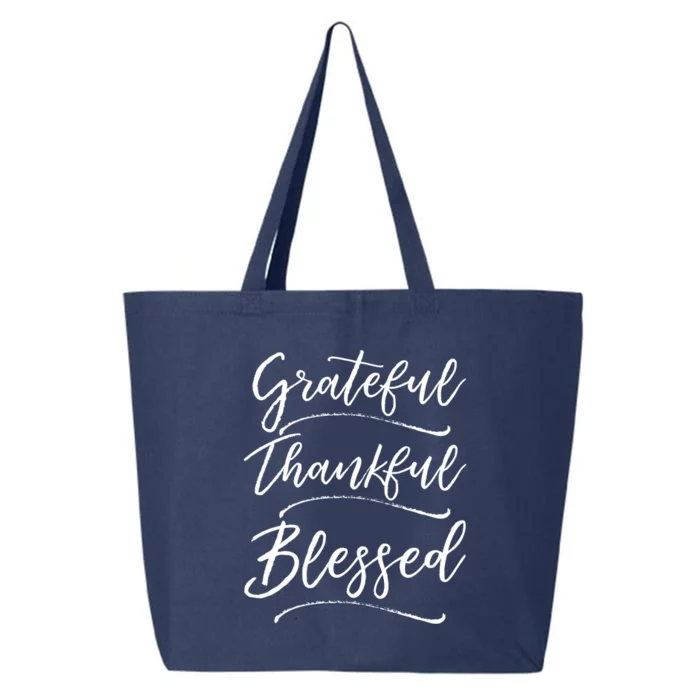 Christian Art Design Jesus Gift Grateful Thankful Blessed Gift 25L Jumbo Tote