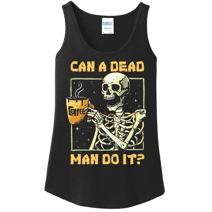 Can A Dead Man Do It Funny Halloween ABA Behavior Analysis Ladies Essential Tank