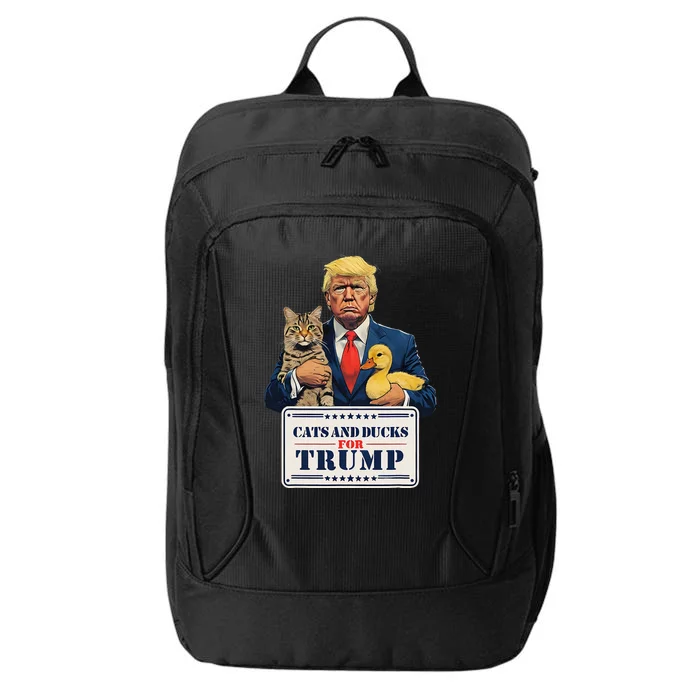 Cats And Ducks For Trump 2024 City Backpack