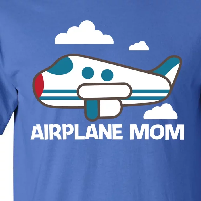 Cool Airplane Design For Mom Mother Aviation Plane Lovers Gift Tall T-Shirt