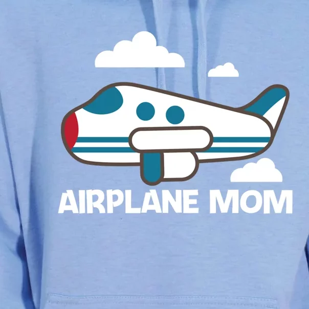 Cool Airplane Design For Mom Mother Aviation Plane Lovers Gift Unisex Surf Hoodie