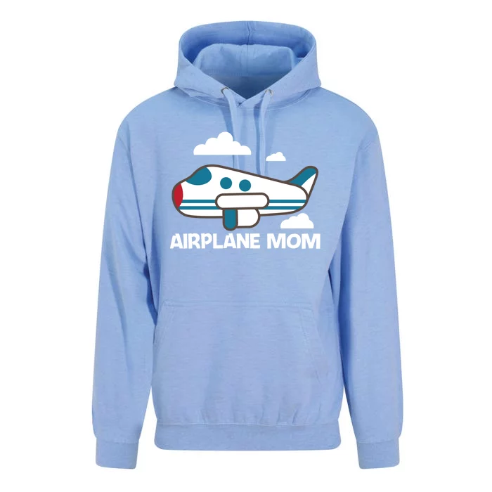 Cool Airplane Design For Mom Mother Aviation Plane Lovers Gift Unisex Surf Hoodie