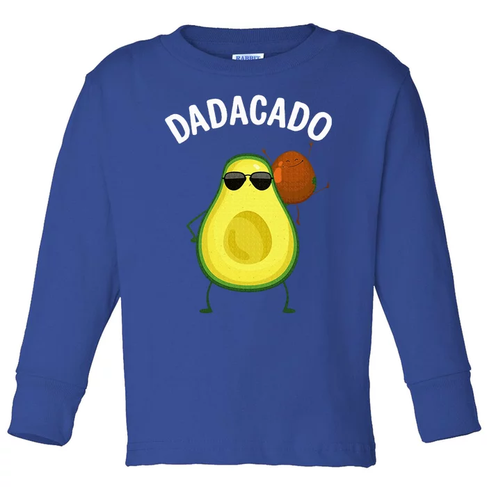 Cute Avocado Design For Dad Fruit Avocado Pear Lovers Toddler Long Sleeve Shirt