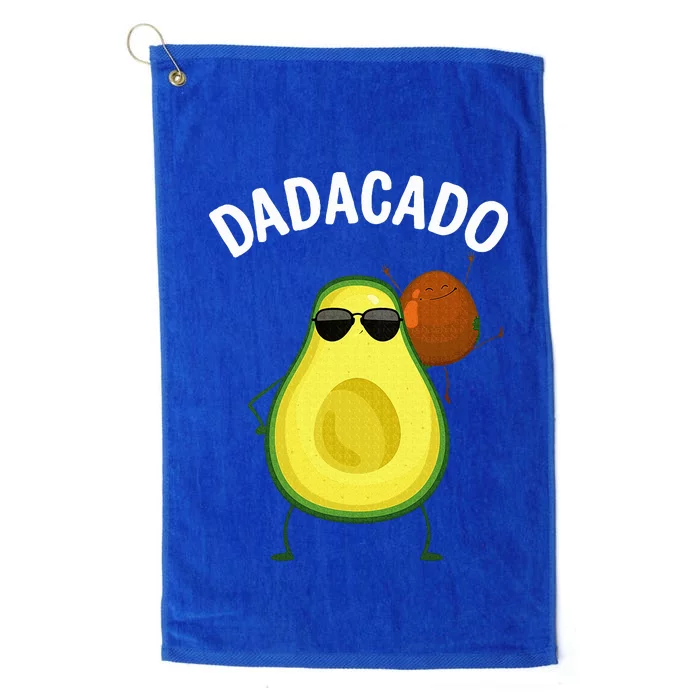 Cute Avocado Design For Dad Fruit Avocado Pear Lovers Platinum Collection Golf Towel