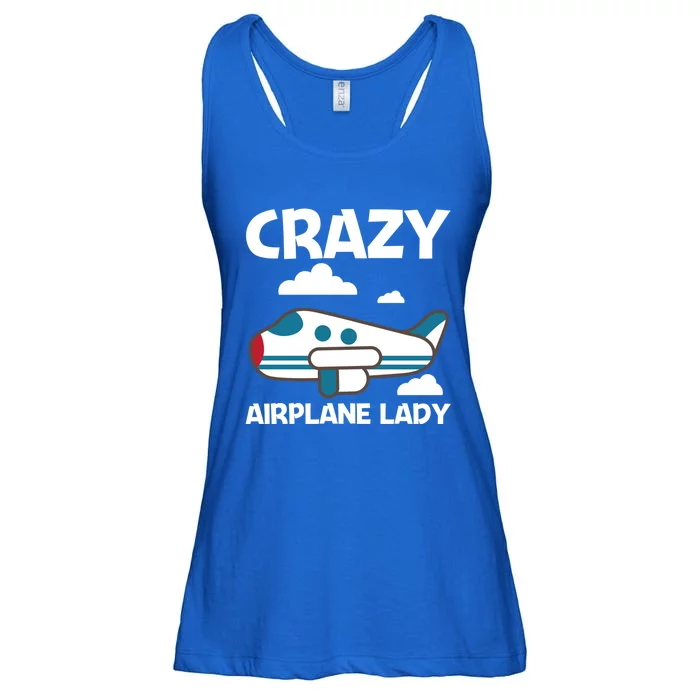 Cool Airplane Design Mom Aviation Plane Lovers Gift Ladies Essential Flowy Tank